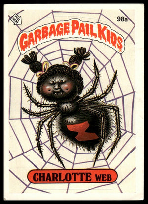 1986 Topps Garbage Pail Kids Series 3 #98a Charlotte Web