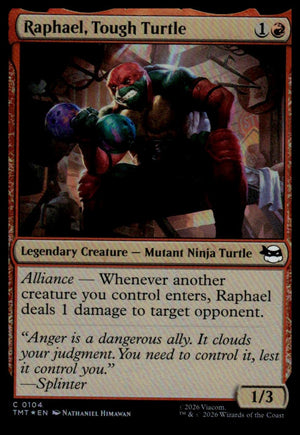 Teenage Mutant Ninja Turtles #104 Raphael, Tough Turtle (foil)