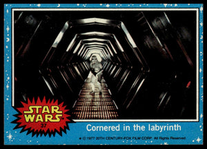 Cornered in the labyrinth 1977 Topps Star Wars #37 Topps nonsport