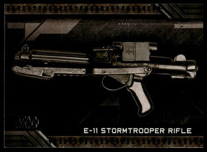 2017 Topps Star Wars: Galactic Files Reborn #W-4 E-11 Stormtrooper Rifle Weapons