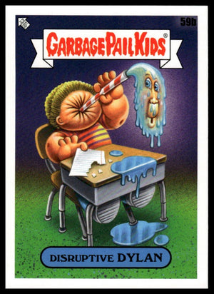 2020 Topps Garbage Pail Kids: Late to School #59b Disruptive Dylan Phlegm Yellow