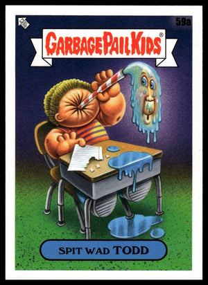2020 Topps Garbage Pail Kids: Late to School #59a Spit Wad Todd Jelly Purple