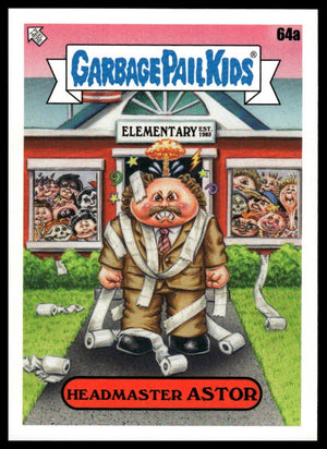 2020 Topps Garbage Pail Kids: Late to School #64a Headmaster Astor Bruised Black