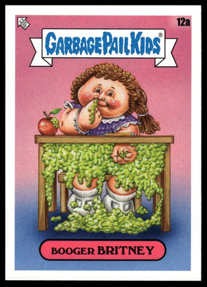 2020 Topps Garbage Pail Kids: Late to School #12a Booger Britney Phlegm Yellow