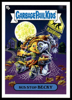 2020 Topps Garbage Pail Kids: Late to School #3a Misty Bus Booger Green
