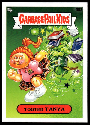2020 Topps Garbage Pail Kids: Late to School #48a Tooter Tanya Booger Green