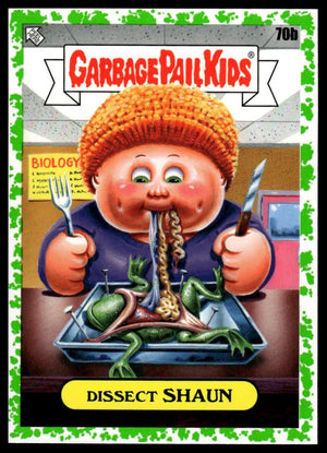 2020 Topps Garbage Pail Kids: Late to School #70b Dissect Shaun Booger Green