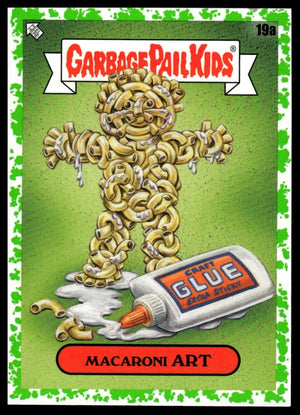 2020 Topps Garbage Pail Kids: Late to School #19a Macaroni Art Green Border
