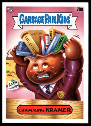 2020 Topps Garbage Pail Kids: Late to School #78a Cramming Kramer