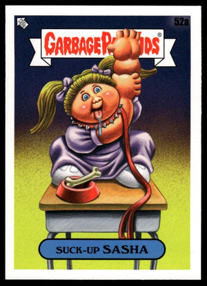 2020 Topps Garbage Pail Kids: Late to School #52a Suck-Up Sasha Phlegm Yellow