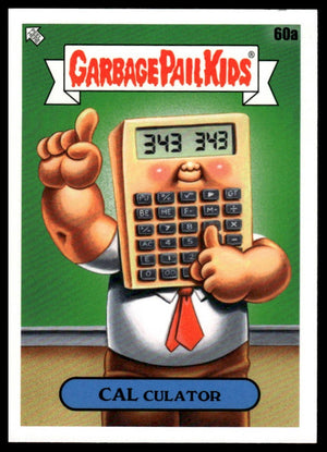 2020 Topps Garbage Pail Kids: Late to School #60a Cal Culator Phlegm Yellow