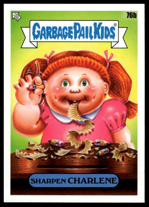 2020 Topps Garbage Pail Kids: Late to School #76b Sharpen Charlene Booger Green