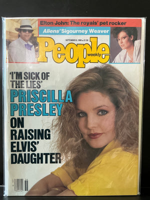 People Magazine September 5, 1986 : Priscilla Presley, ALIENS Sigourney Weaver & Horror Feature