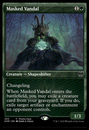 MTG: Masked Vandal Promo Pack: Kaldheim #405 Promo