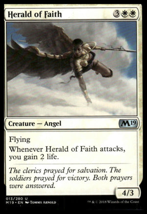 MTG: Herald of Faith Core Set 2019 #13 Uncommon