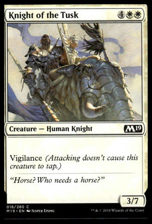 MTG: Knight of the Tusk Core Set 2019 #18 Common
