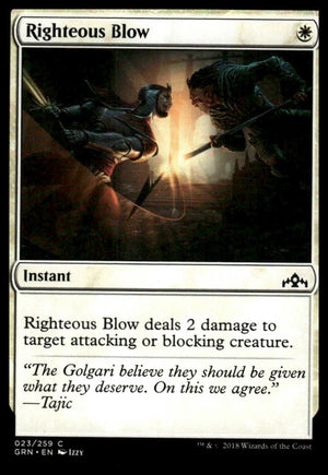 MTG: Righteous Blow Guilds of Ravnica #23 Common
