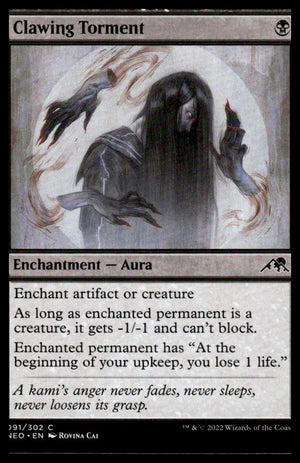 MTG: Clawing Torment Kamigawa: Neon Dynasty #91 Common
