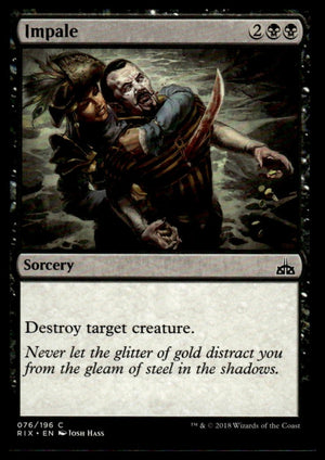 MTG: Impale Rivals of Ixalan #76 Common