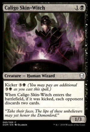MTG: Caligo Skin-Witch Dominaria #80 Common
