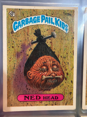 Garbage Pail Kids: 119a Ned Head