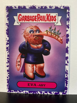 Garbage Pail Kids : Revenge of the Horror-ible (2019 Series) - Modern Horror Sticker Purple Border 2b Eva- Ary