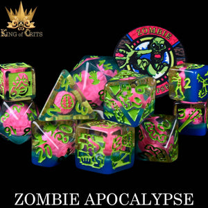 Dice Set (King Of Crits): Zombie Apocalypse (x11 Dice Set)