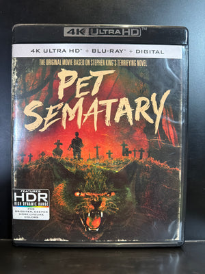 Pet Semetary :  Blu Ray / UHD 4K Combo (Previously Owned)