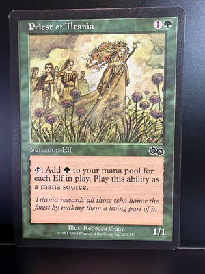 Magic The Gathering: Urza's Saga - Priest of Titania