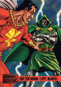 1995 Fleer DC vs. Marvel Comics: #77 - Doctor Doom / Captain Marvel BTL