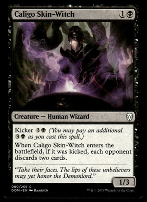 MTG: Caligo Skin-Witch Dominaria #80 Common