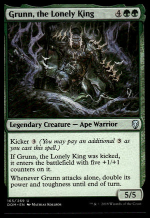 MTG: Grunn, the Lonely King Dominaria #165 Uncommon