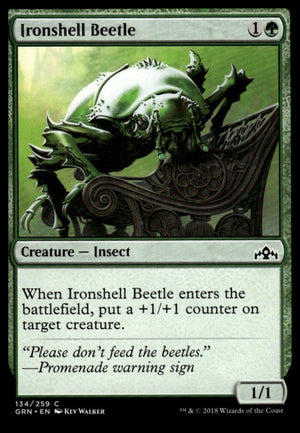 MTG: Ironshell Beetle Guilds of Ravnica #134 Common