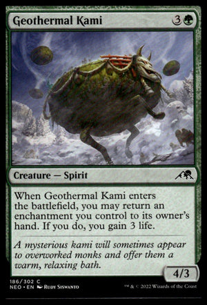 MTG: Geothermal Kami Kamigawa: Neon Dynasty #186 Common