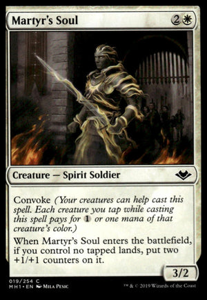 MTG: Martyr's Soul Modern Horizons #19 Common