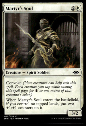 MTG: Martyr's Soul Modern Horizons #19 Common