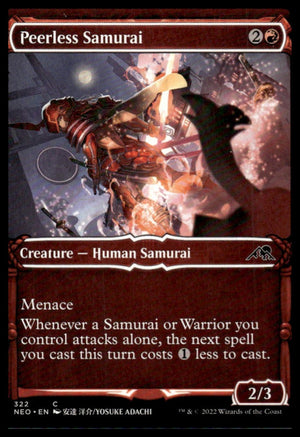 MTG: Peerless Samurai (Showcase) Kamigawa: Neon Dynasty #322 Common