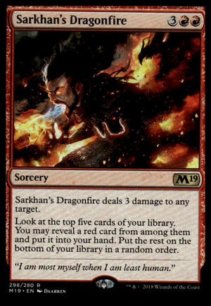 MTG: Sarkhan's Dragonfire Core Set 2019 #298 Rare
