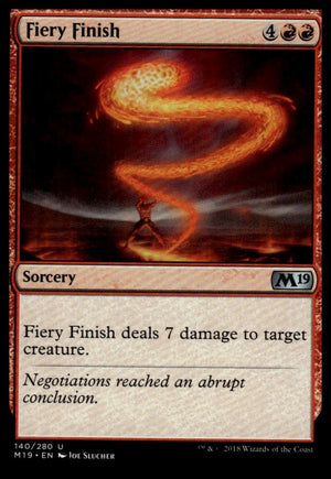 MTG: Fiery Finish Core Set 2019 #140 Uncommon