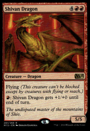 MTG: Shivan Dragon Magic 2015 (M15) #281 Rare