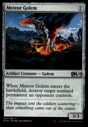 Meteor Golem Core Set 2019 #241 Uncommon tcg