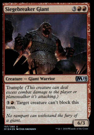 Siegebreaker Giant Core Set 2019 #157 Uncommon tcg