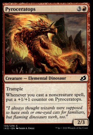 Pyroceratops Ikoria: Lair of Behemoths #130 Common tcg