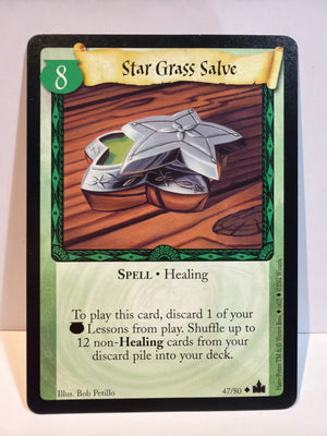 Harry Potter TCG Trading Card Game (2001) : Star Grass Salve