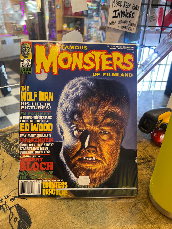 monsters of filmland FAMOUS MONSTERS OF FILMLAND #205