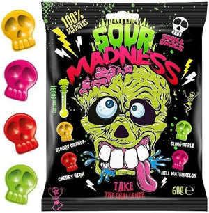 Limited Import - Sour Madness Fruit Hard Candy 60g,