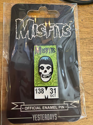 Enamel Pin: Misfits Corner Box (Green Glitter Edition) (YESTERDAYS)