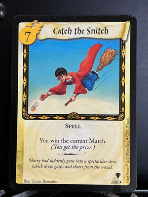 Harry Potter TCG Trading Card Game (2001) : Catch The Snitch (Non-Hologram Rare) 2/80