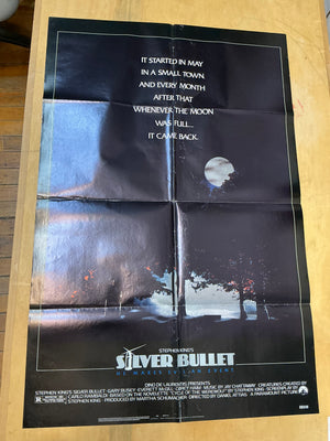 Silver Bullet :  ORIGINAL ONE-SHEET! Folded Stephen King