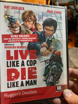 Live Like A Cop, Die Like A Man :  DVD Sealed (Cannibal Holocaust Director's Action Movie)